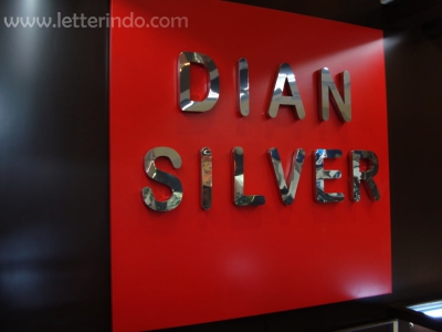 jasa huruf timbul stainless kantor di jakarta selatan
